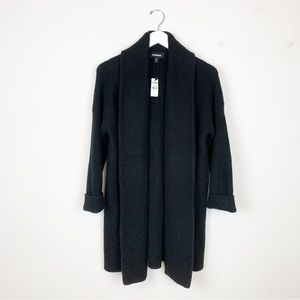 EXPRESS Black Cardigan Coat Thick Knit Soft and Cozy NWT Retail $88 SIZE S